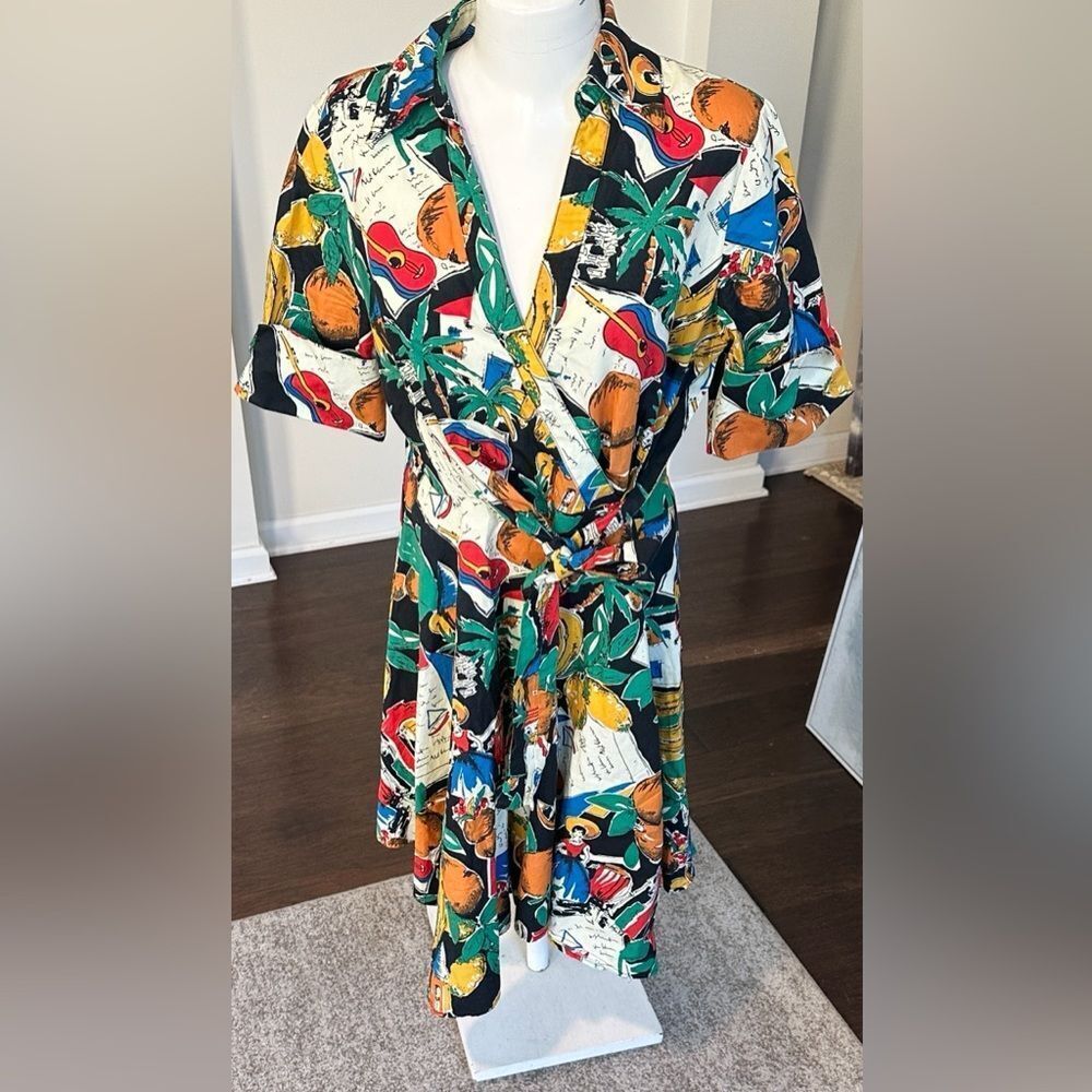 Anthropologie Eva Franco Alejandra Faux Wrap Mini Dress M